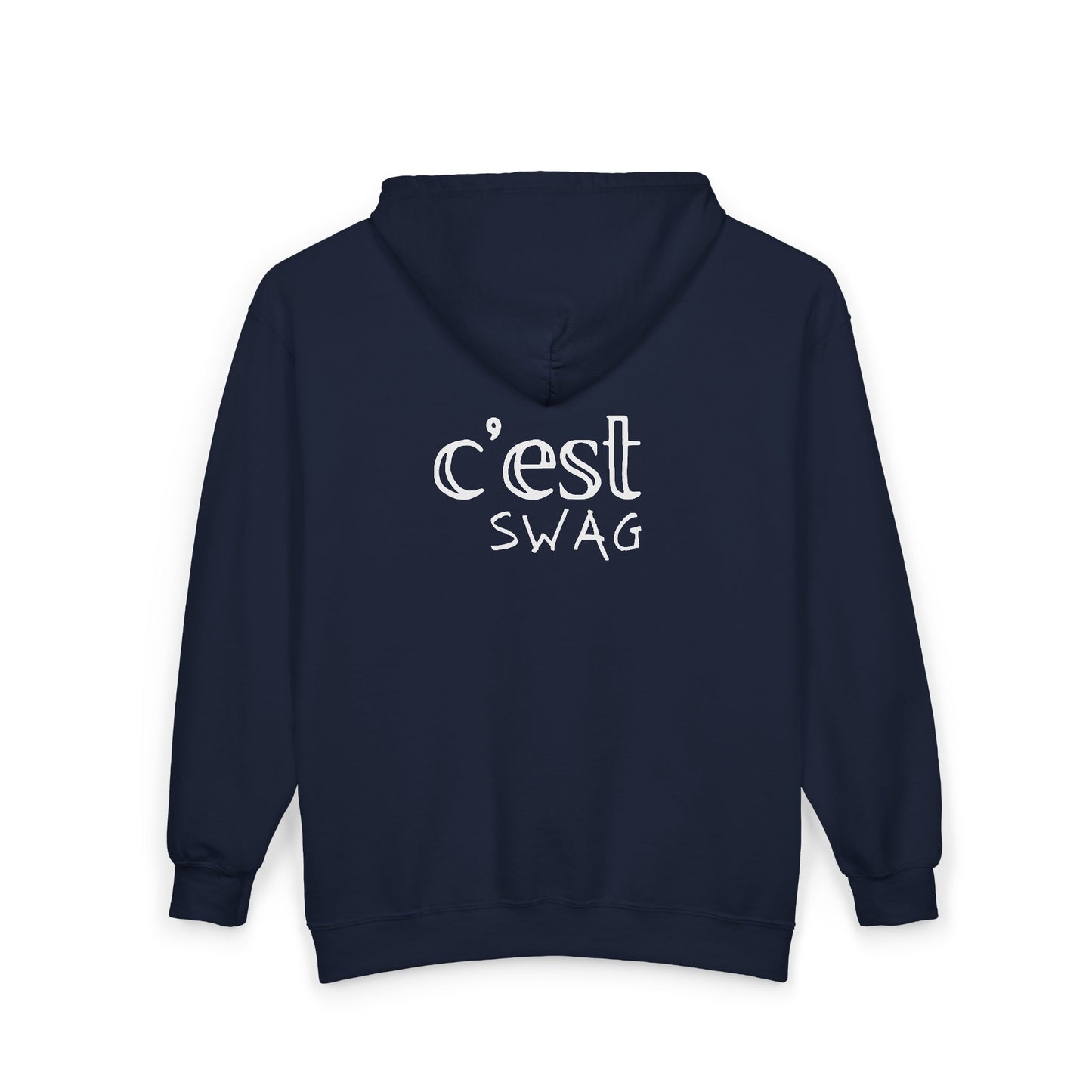 C'est Swag | Embroidered Full‑Zip Hooded Sweatshirt