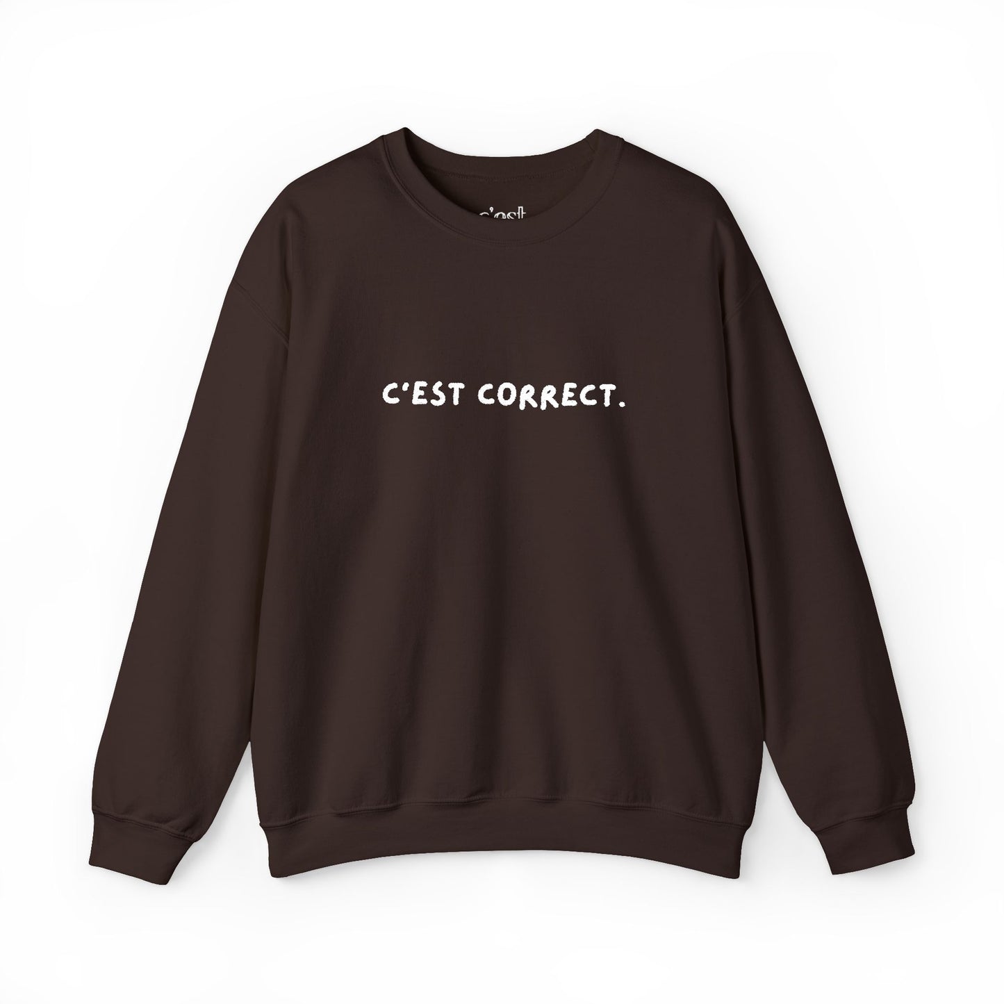 C’est correct | Embroidered Unisex Crewneck Sweatshirt