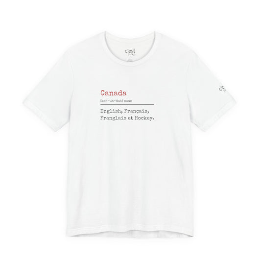 Our official languages English, Français, Franglais et Hockey | T‑Shirt