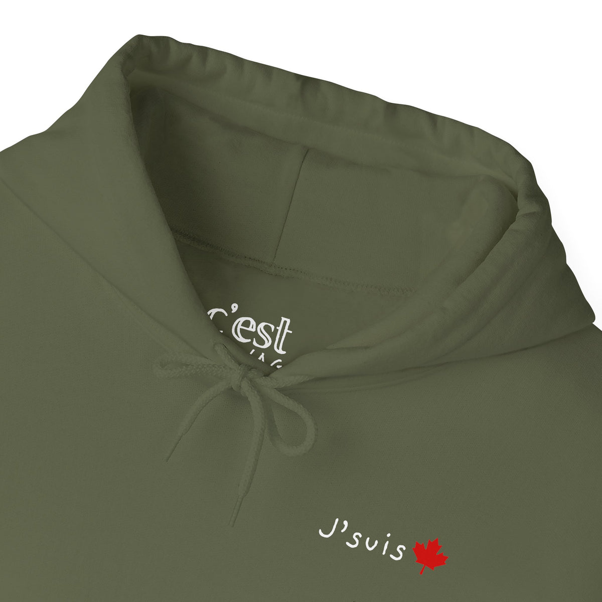 J'suis | Hoodie with Maple Leaf Minimalist Canada