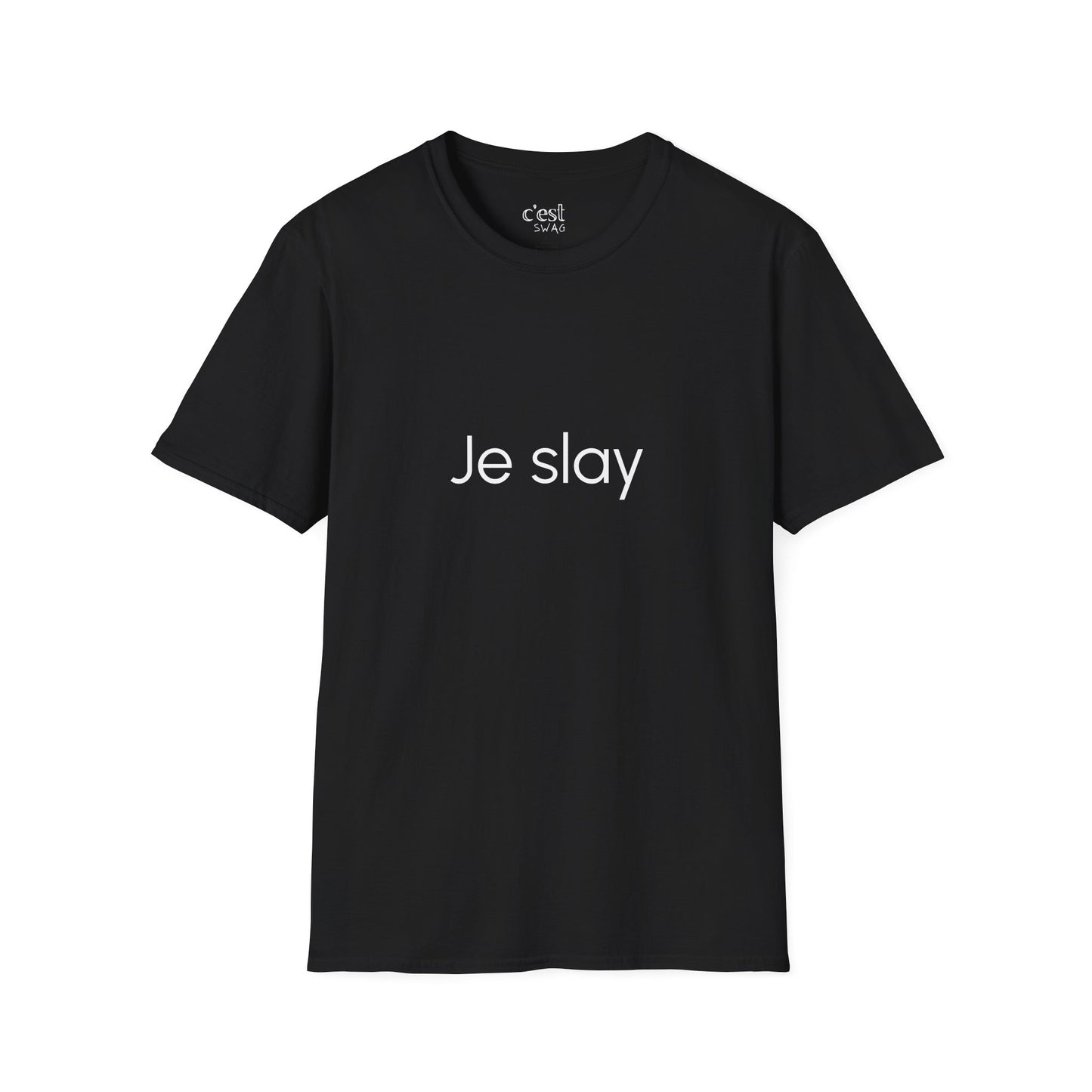 Je Slay | Unisex Softstyle T-Shirt: "Je Slay" Casual Tee, Motivational Shirt for Daily Wear, Gift for Friends, Fashion Statement, [...]