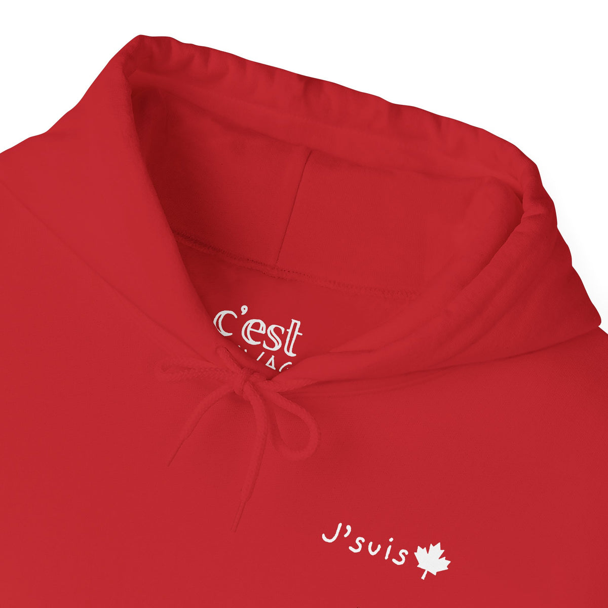J'suis | Hoodie with Maple Leaf Minimalist Canada