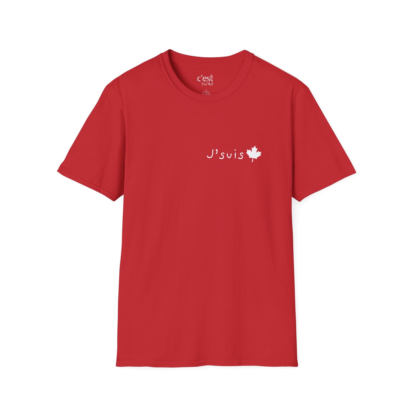 J'suis | T-Shirt with Maple Leaf Minimalist Canada Tee