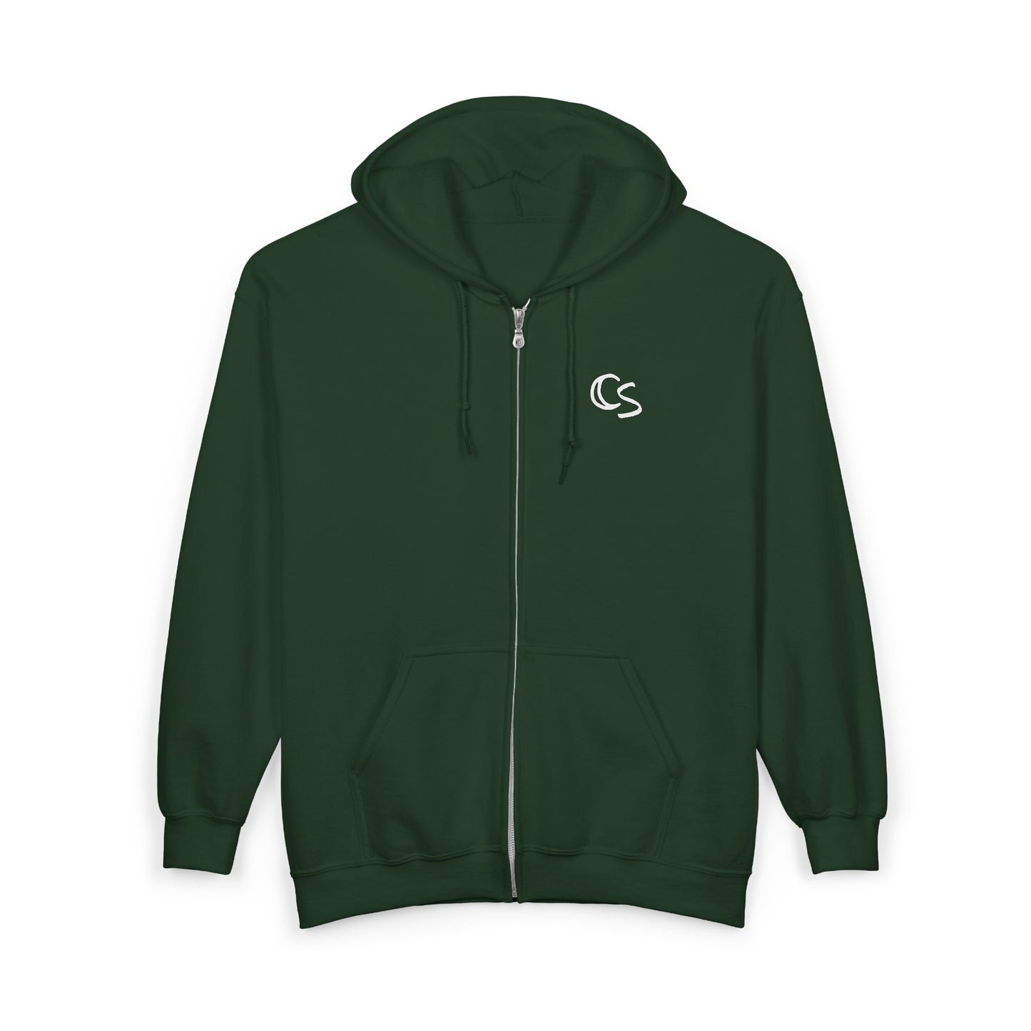 C'est Swag | Embroidered Full‑Zip Hooded Sweatshirt