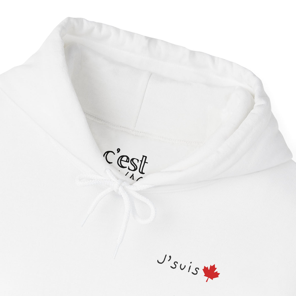 J'suis | Hoodie with Maple Leaf Minimalist Canada