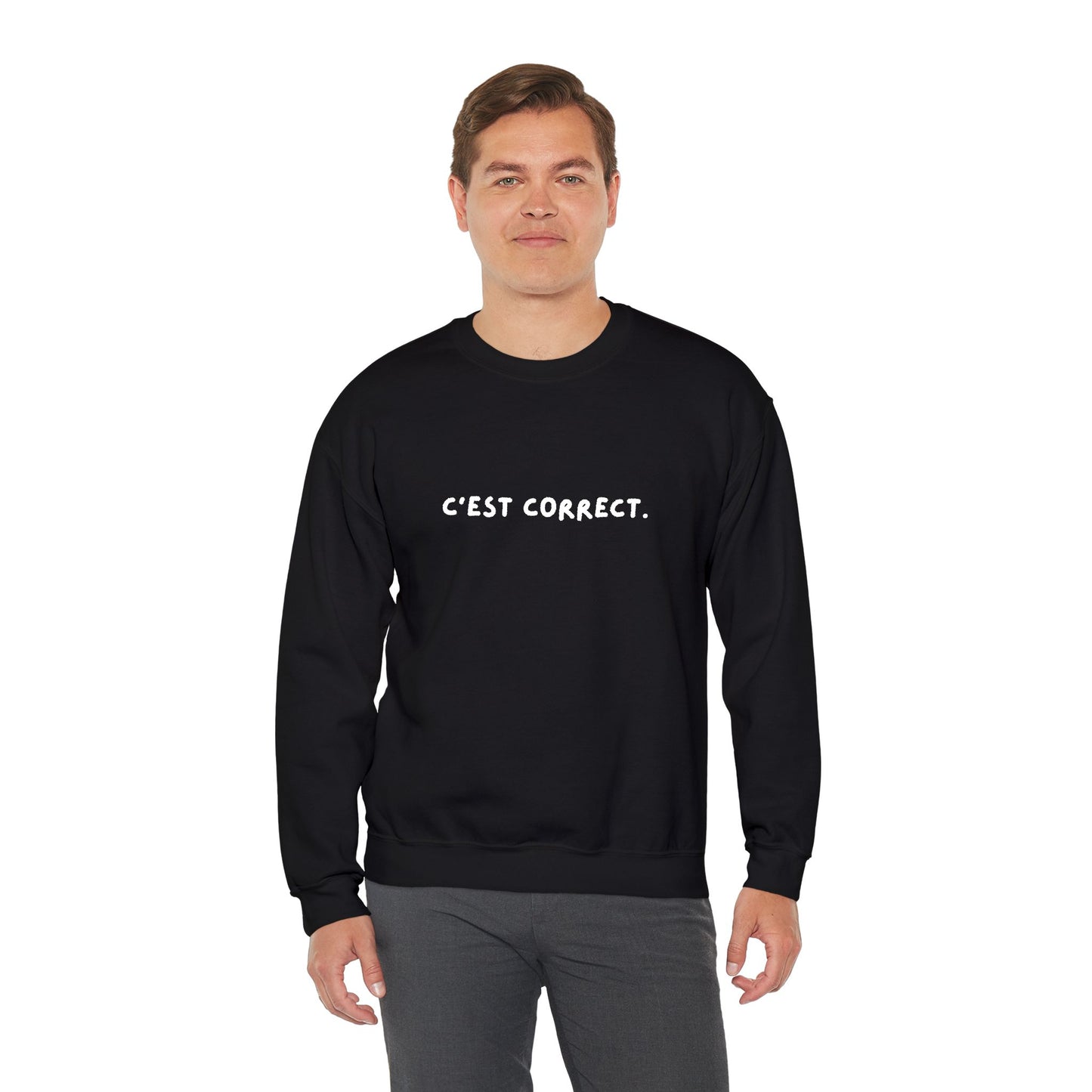 C’est correct | Embroidered Unisex Crewneck Sweatshirt