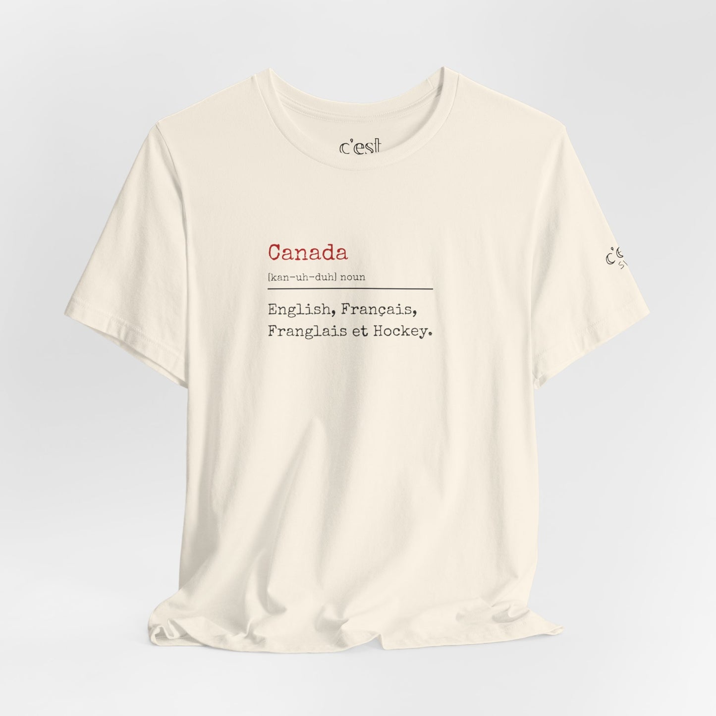 Our official languages English, Français, Franglais et Hockey | T‑Shirt