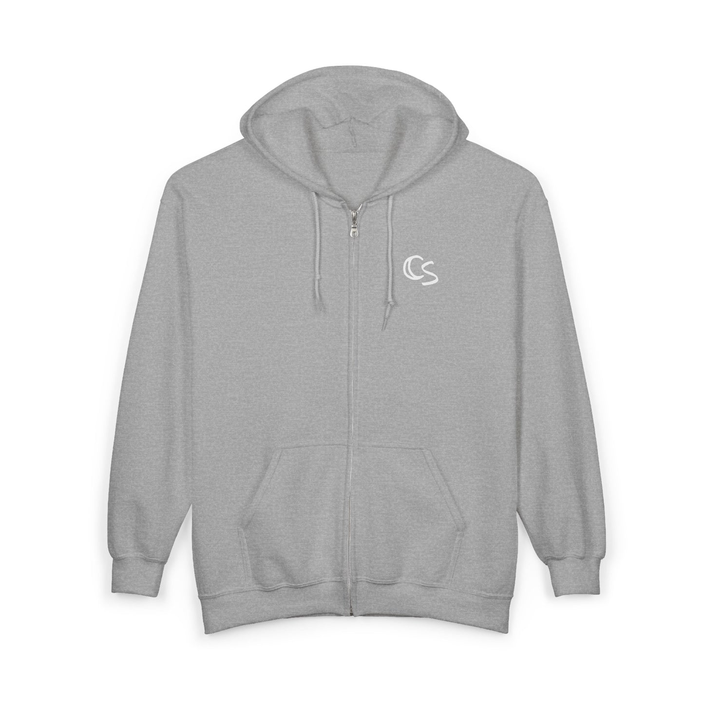 C'est Swag | Embroidered Full‑Zip Hooded Sweatshirt