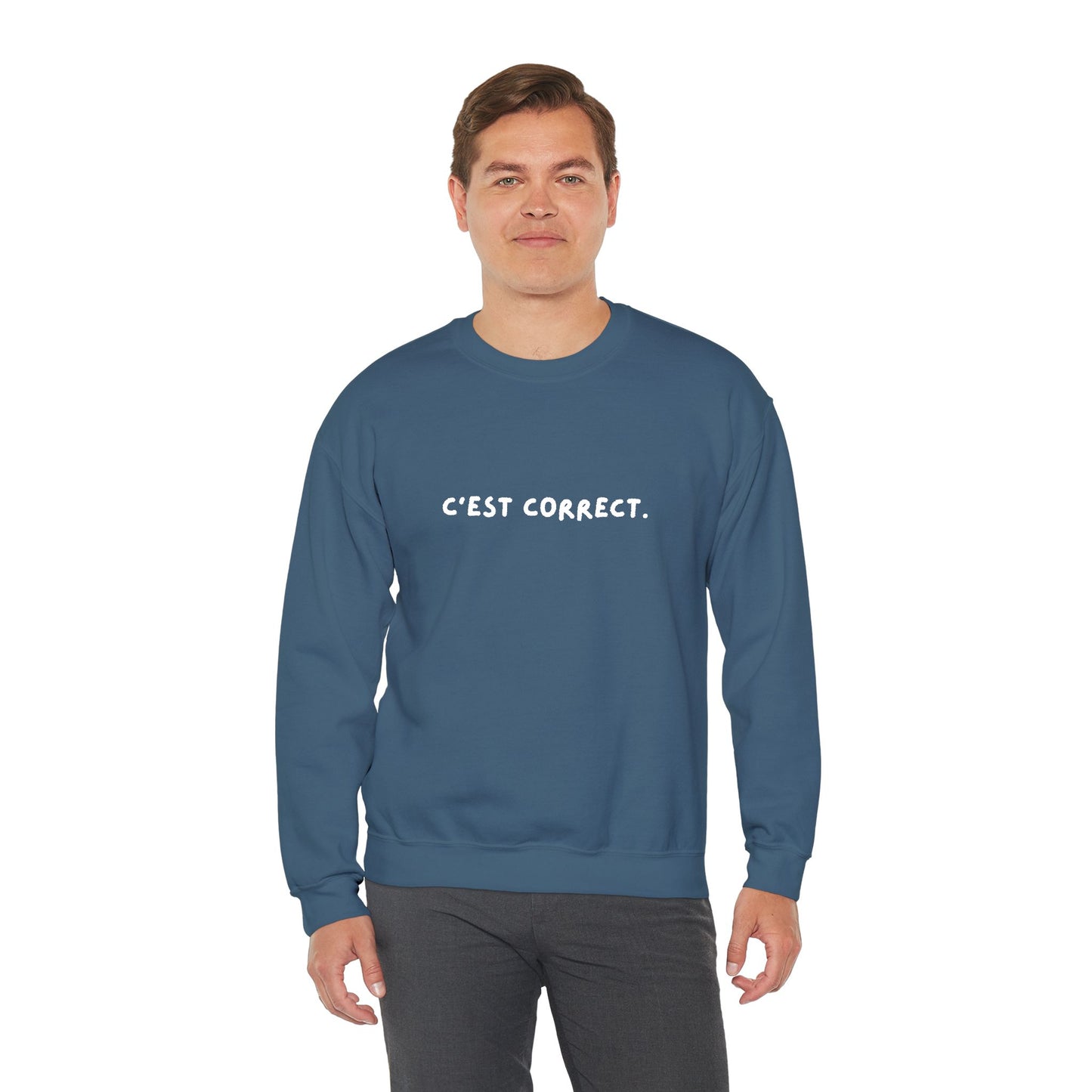 C’est correct | Embroidered Unisex Crewneck Sweatshirt