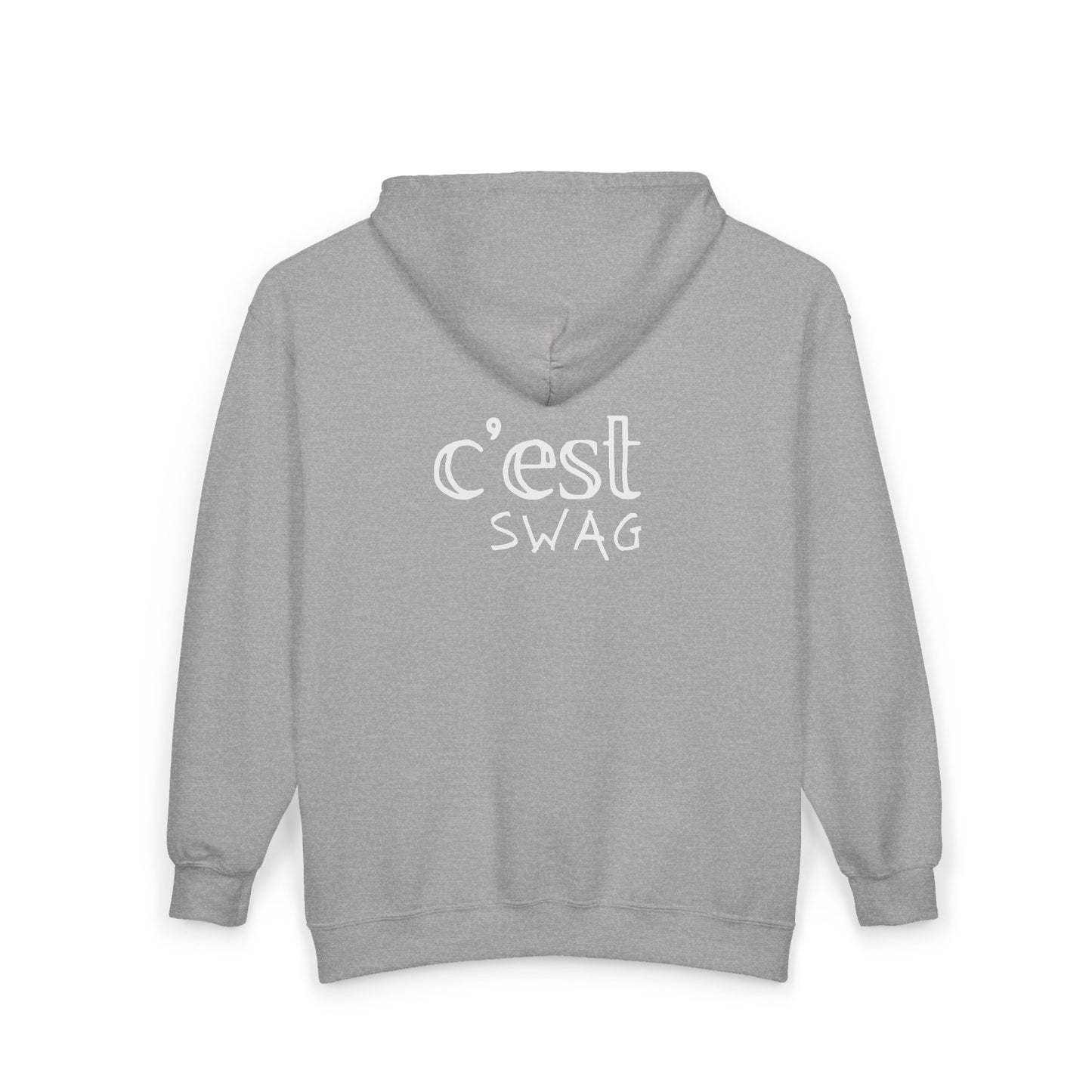 C'est Swag | Embroidered Full‑Zip Hooded Sweatshirt