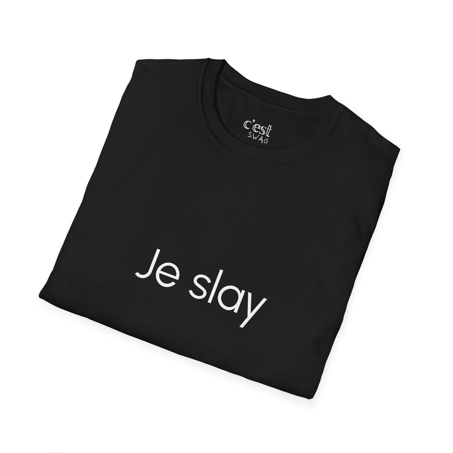 Je Slay | Unisex Softstyle T-Shirt: "Je Slay" Casual Tee, Motivational Shirt for Daily Wear, Gift for Friends, Fashion Statement, [...]