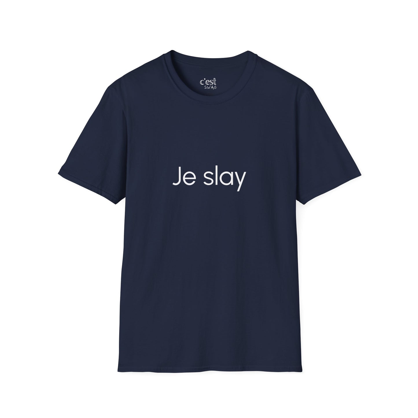 Je Slay | Unisex Softstyle T-Shirt: "Je Slay" Casual Tee, Motivational Shirt for Daily Wear, Gift for Friends, Fashion Statement, [...]