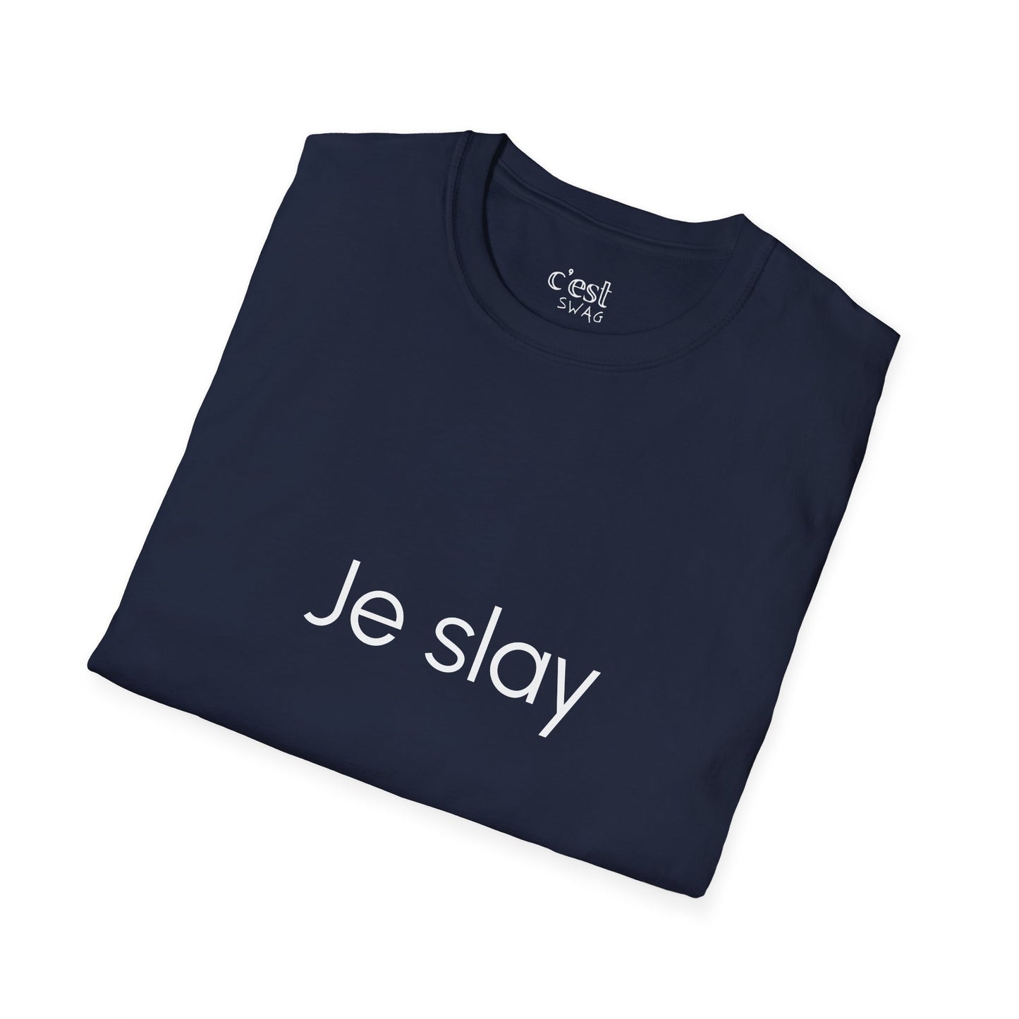 Je Slay | Unisex Softstyle T-Shirt: "Je Slay" Casual Tee, Motivational Shirt for Daily Wear, Gift for Friends, Fashion Statement, [...]
