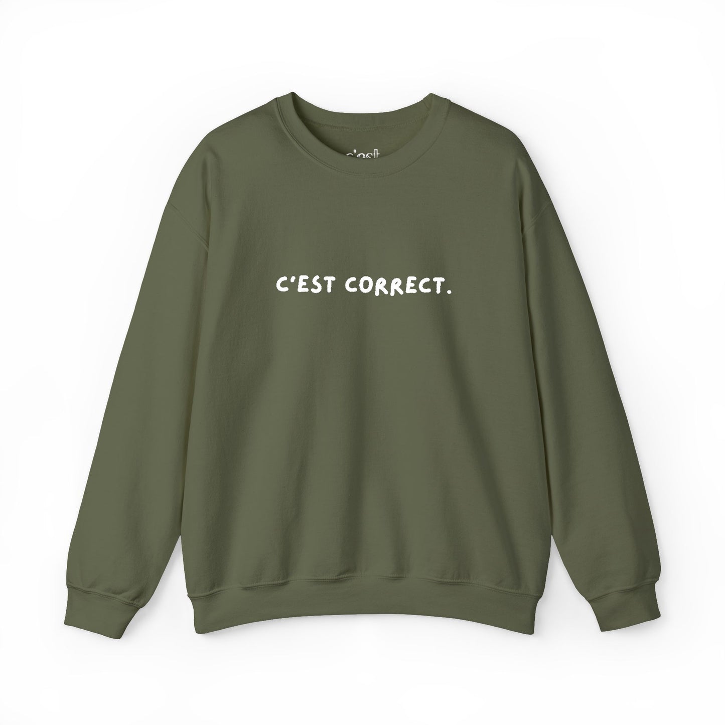 C’est correct | Embroidered Unisex Crewneck Sweatshirt