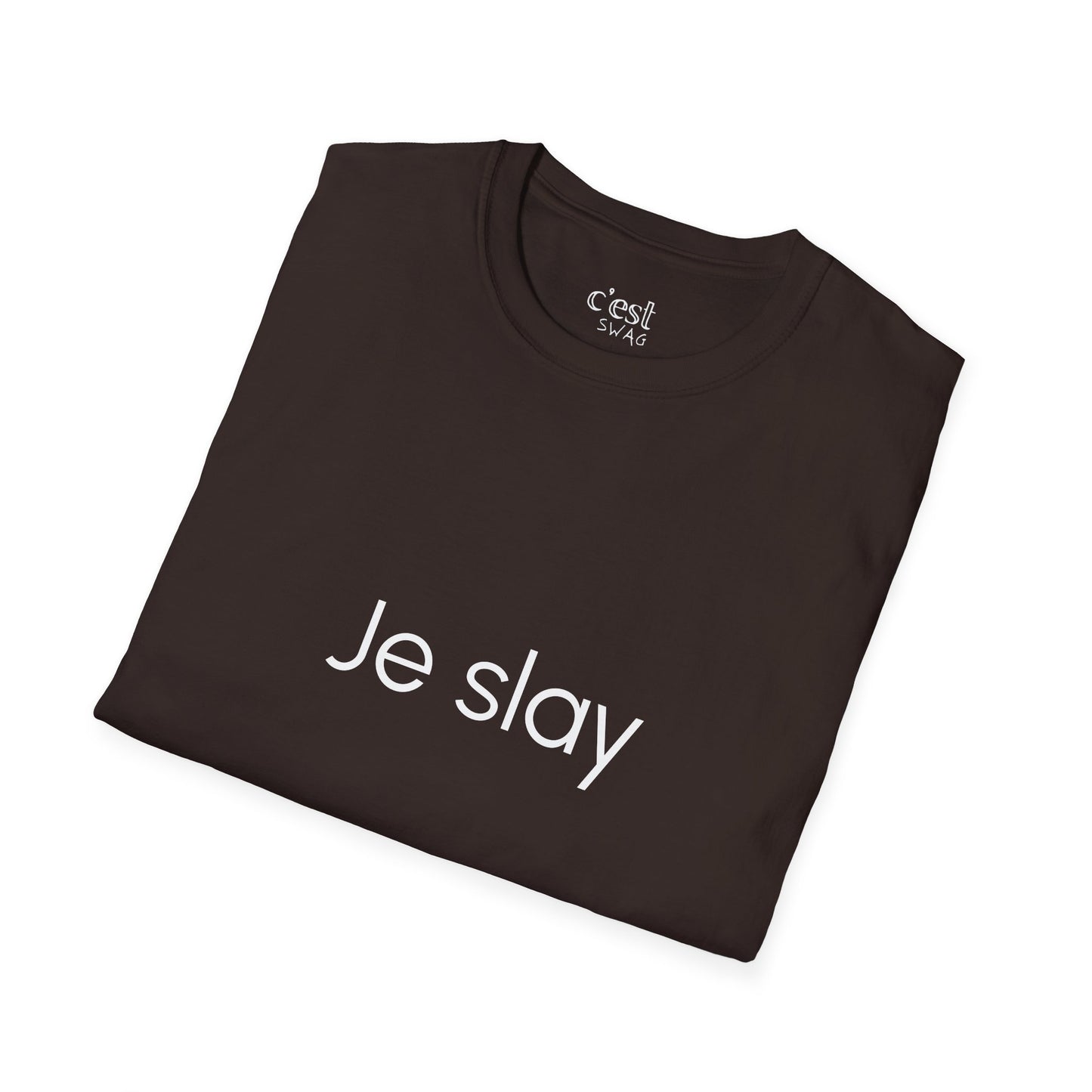 Je Slay | Unisex Softstyle T-Shirt: "Je Slay" Casual Tee, Motivational Shirt for Daily Wear, Gift for Friends, Fashion Statement, [...]