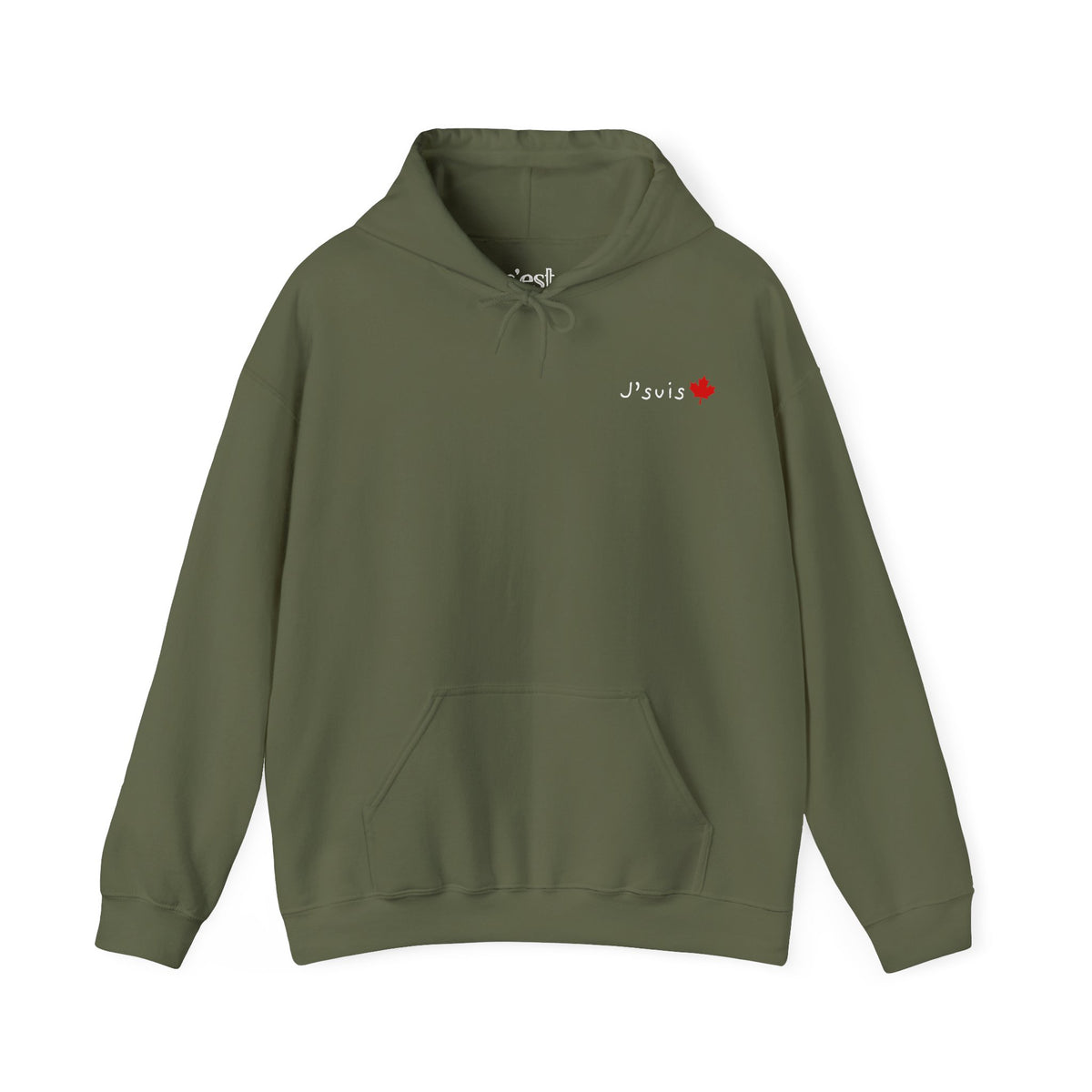 J'suis | Hoodie with Maple Leaf Minimalist Canada