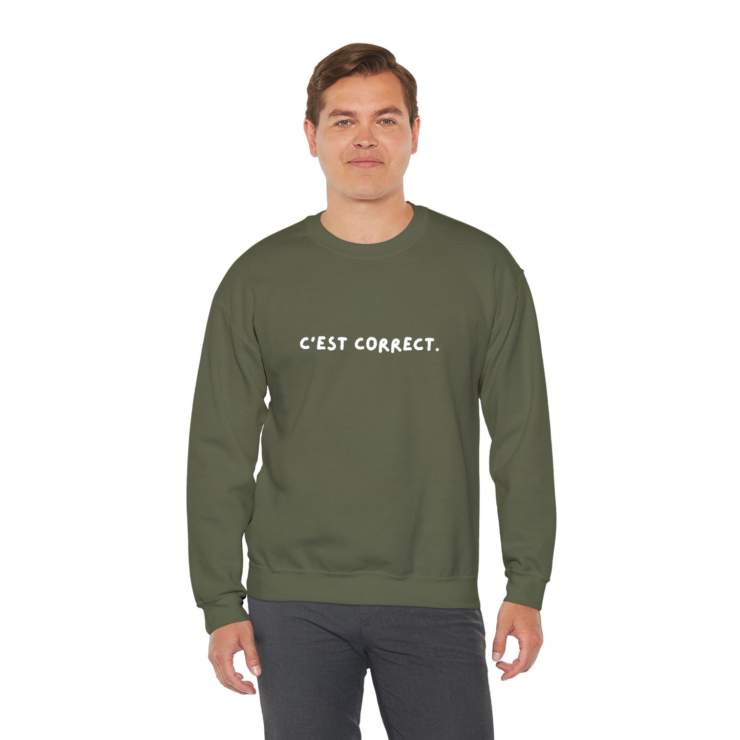 C’est correct | Embroidered Unisex Crewneck Sweatshirt