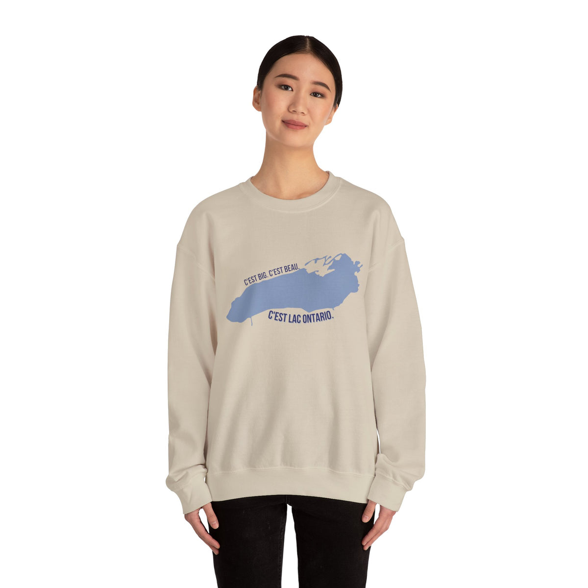 C'est Beau Lac Ontario | Crewneck Sweatshirt