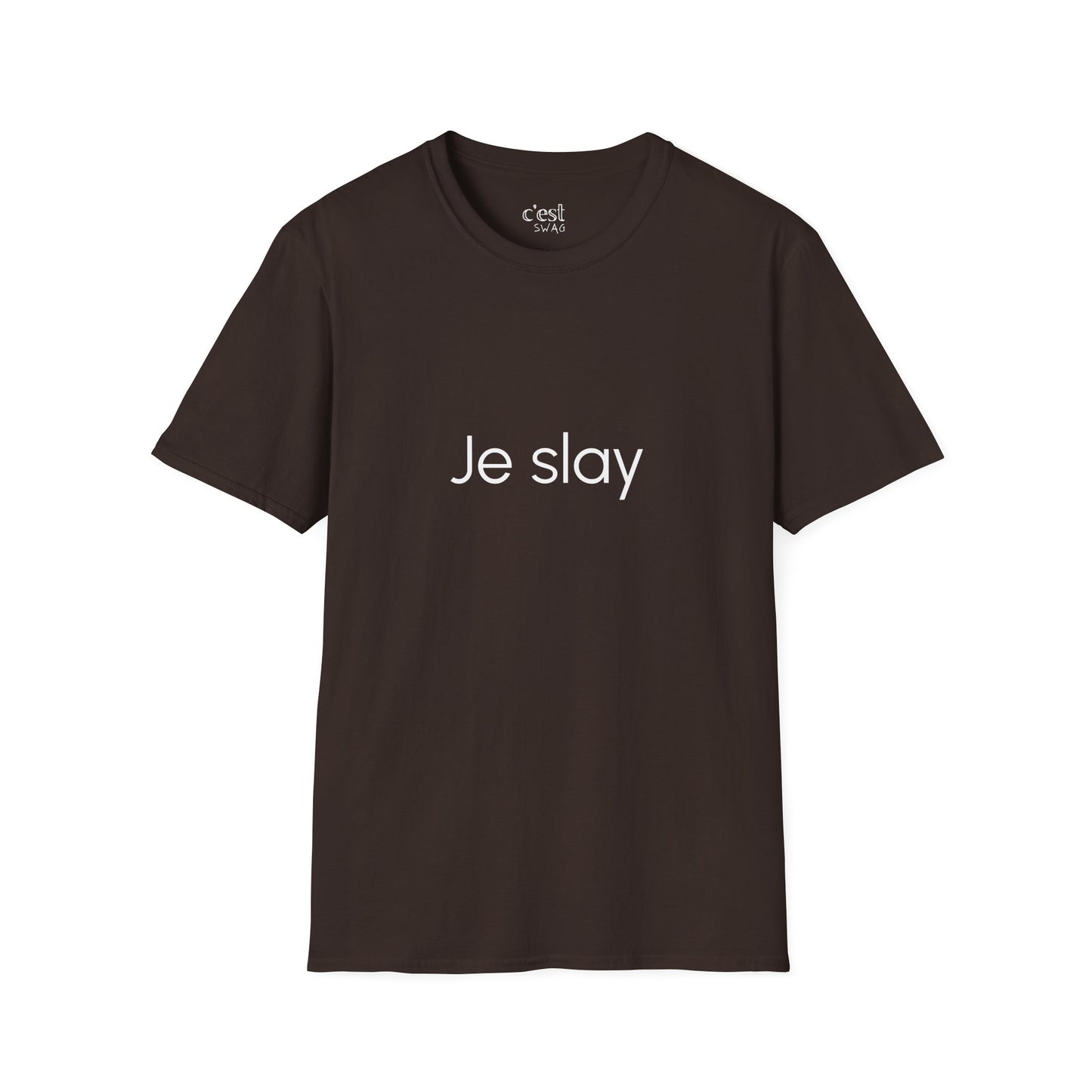 Je Slay | Unisex Softstyle T-Shirt: "Je Slay" Casual Tee, Motivational Shirt for Daily Wear, Gift for Friends, Fashion Statement, [...]