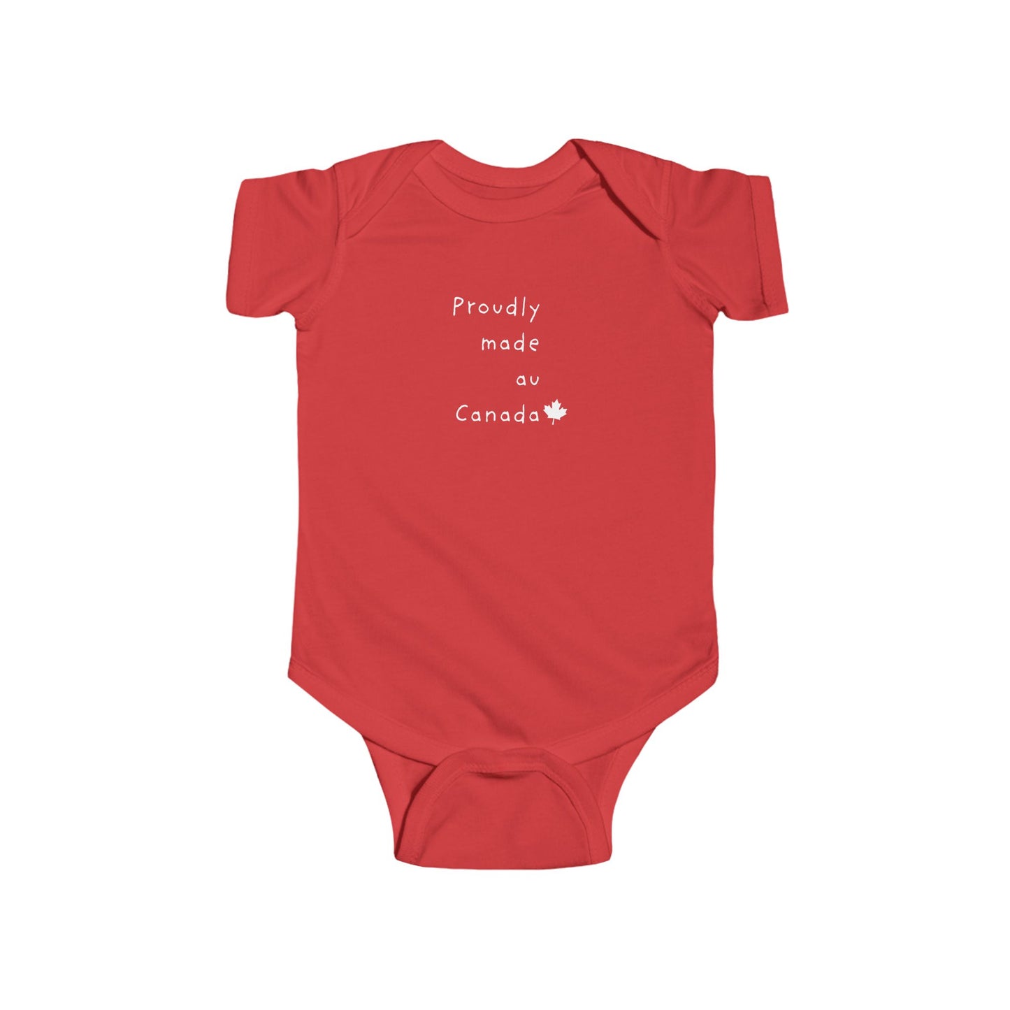 Fièrement fabriqué au Canada | Cache-couche pour nouveau-né — Mon premier body de bébé