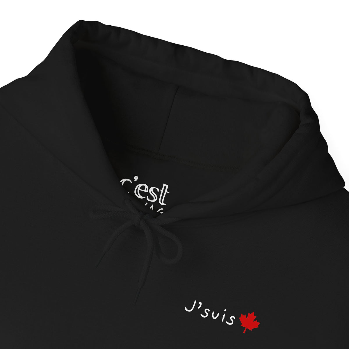 J'suis | Hoodie with Maple Leaf Minimalist Canada