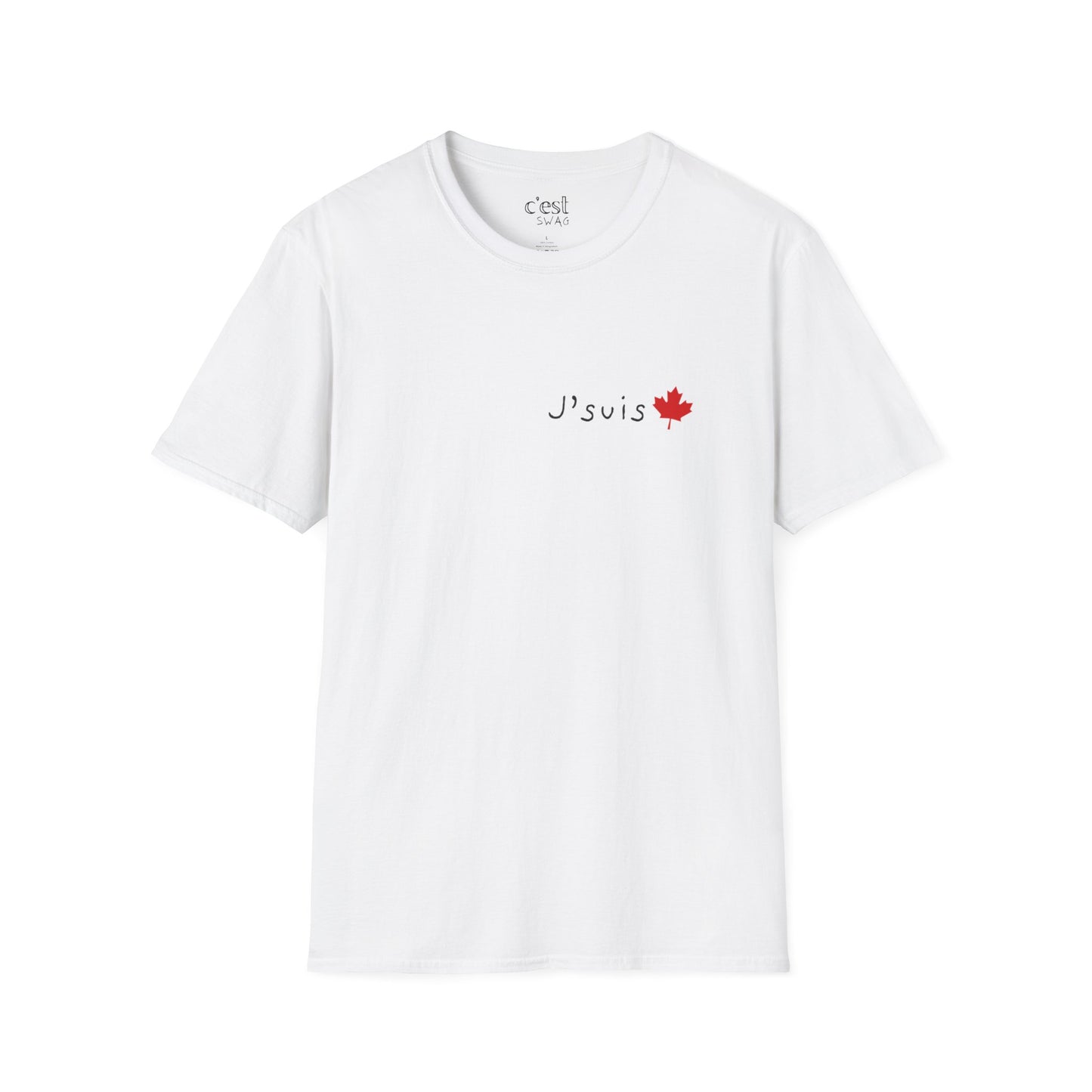 J'suis | T-Shirt with Maple Leaf Minimalist Canada Tee