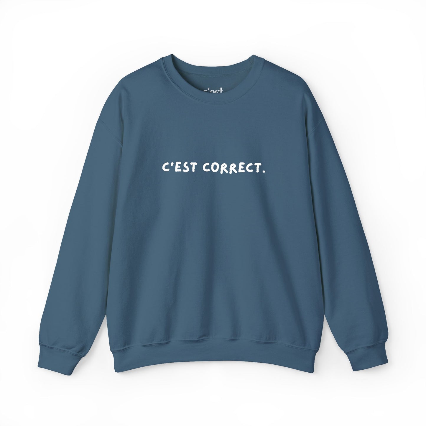 C’est correct | Embroidered Unisex Crewneck Sweatshirt