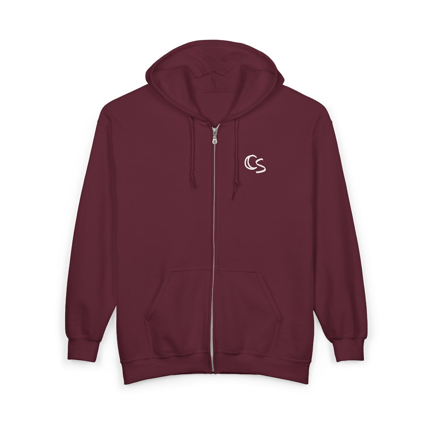 C'est Swag | Embroidered Full‑Zip Hooded Sweatshirt
