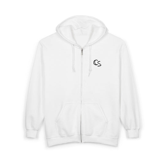C'est Swag | Embroidered Full‑Zip Hooded Sweatshirt