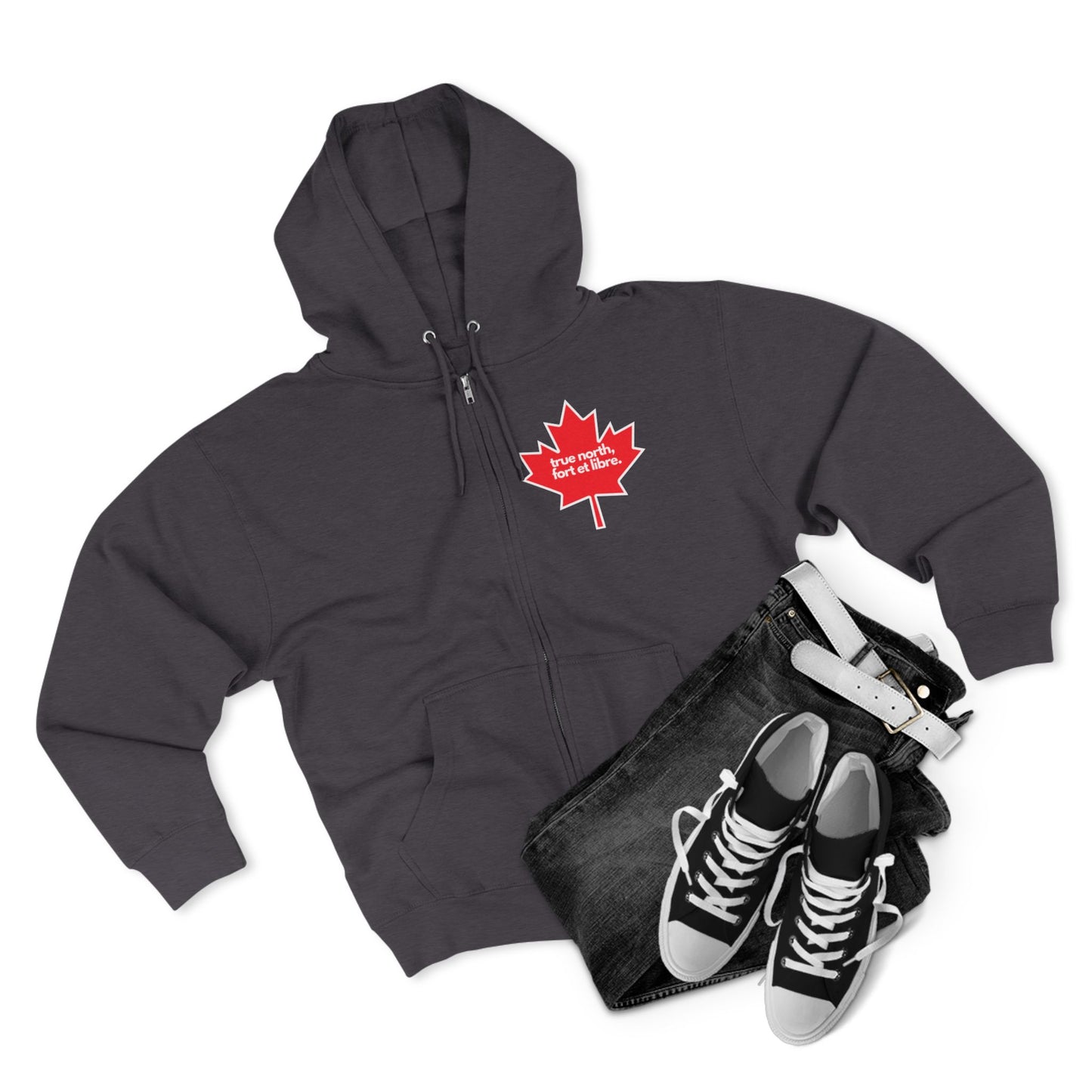 true north fort et libre | Sweat à capuche unisexe