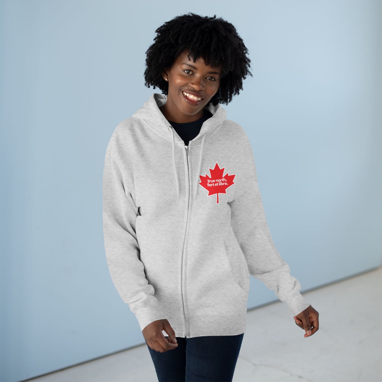 true north fort et libre | Sweat à capuche unisexe
