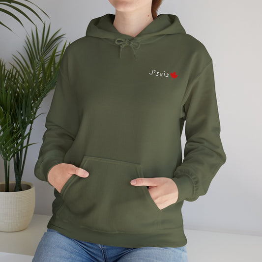J'suis | Hoodie with Maple Leaf Minimalist Canada