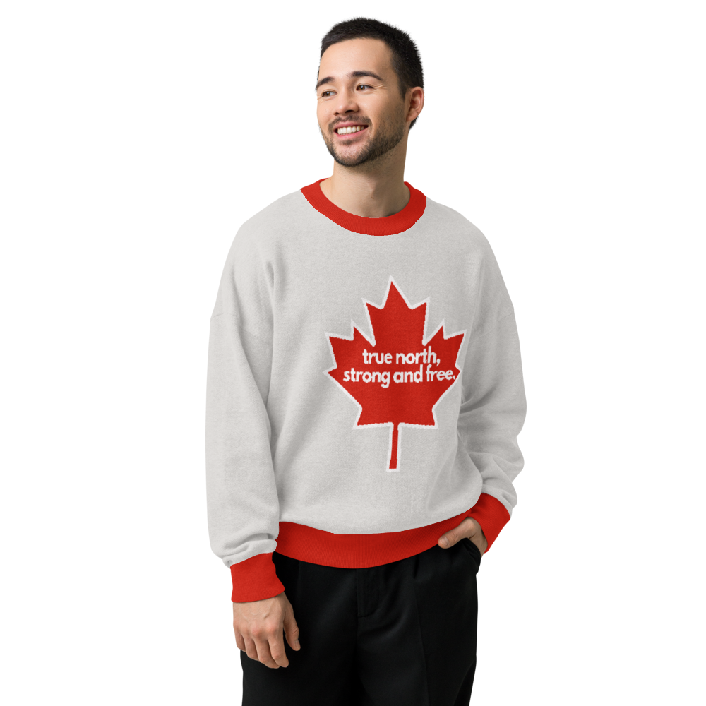 true north | Relaxed fit knitted crew neck sweater