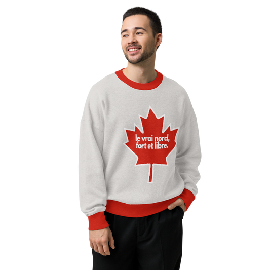 vrai nord | Relaxed fit knitted crew neck sweater