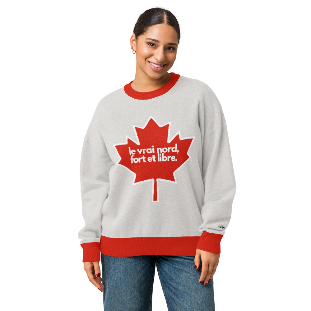 vrai nord | Relaxed fit knitted crew neck sweater